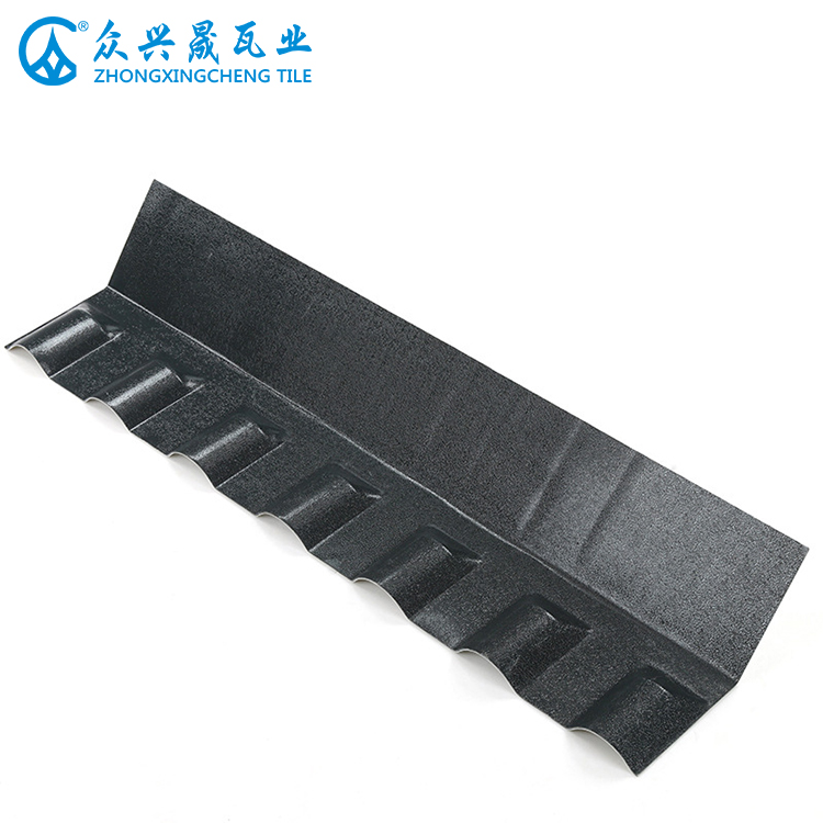 ZXC China supplier 120° Front Wall Drainage Roof Tile - Spanish style ASA roof tile accessories