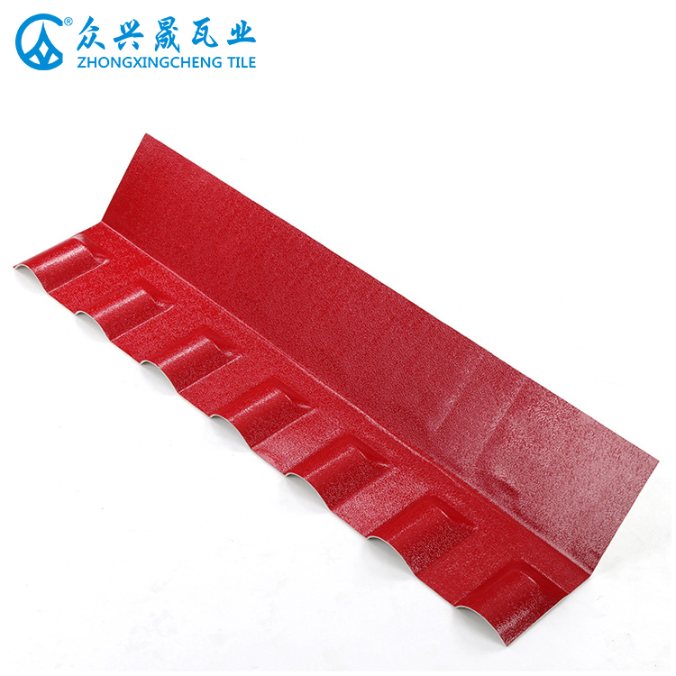 ZXC China supplier 120° Front Wall Drainage Roof Tile - Spanish style ASA roof tile accessories