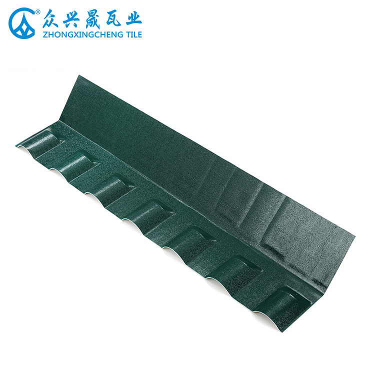 ZXC China supplier 120° Front Wall Drainage Roof Tile - Spanish style ASA roof tile accessories