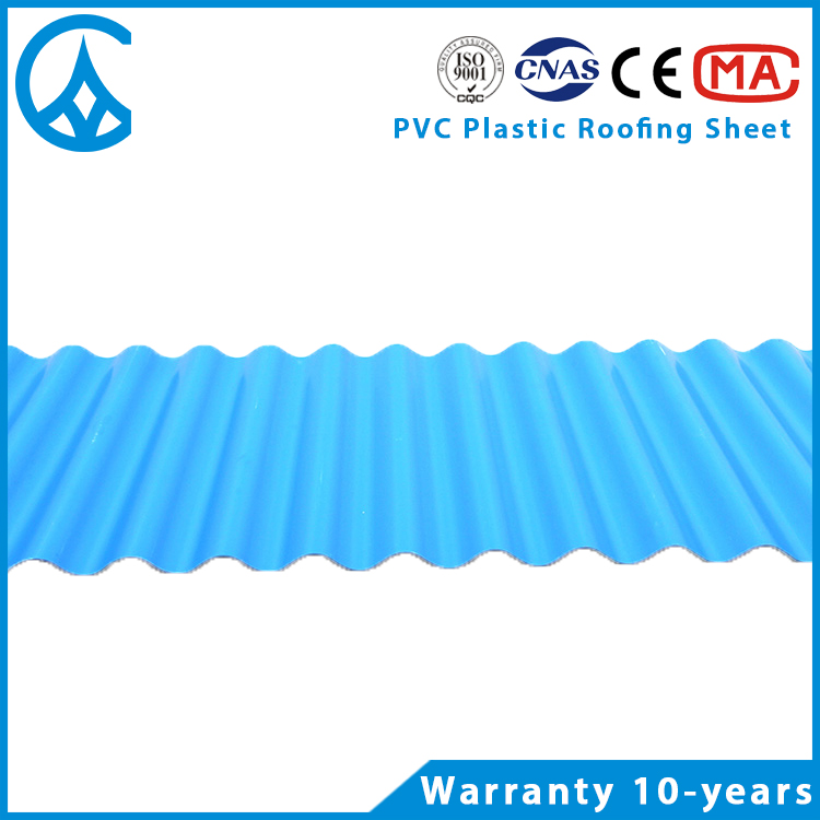 ZXC Light weight UPVC material plastic roof sheet for house roofing