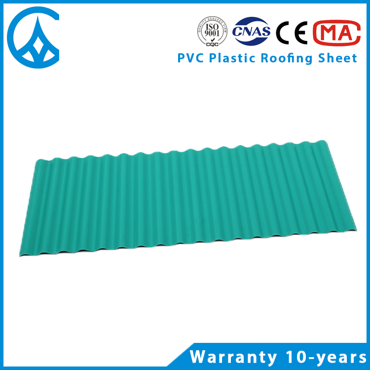 ZXC Light weight UPVC material plastic roof sheet for house roofing