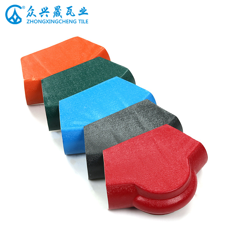 ZXC China supplier Main Ridge Roof Tile Head - Spanish style ASA roof tile accessories