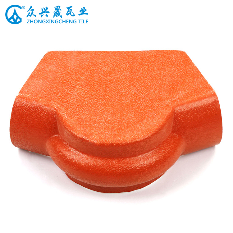 ZXC China supplier Main Ridge Roof Tile Head - Spanish style ASA roof tile accessories