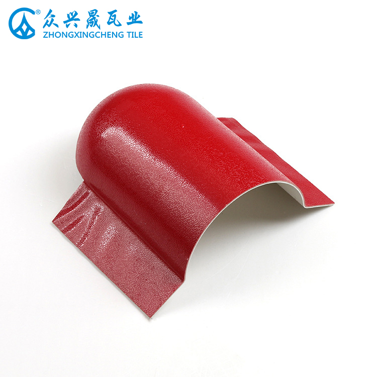 ZXC الصين المورد Tilted Ridge Roof Tile Head - ملحقات بلاط السقف ASA على الطراز الإسباني