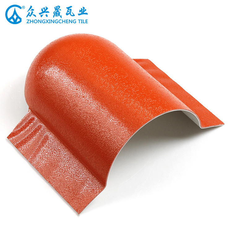 ZXC الصين المورد Tilted Ridge Roof Tile Head - ملحقات بلاط السقف ASA على الطراز الإسباني
