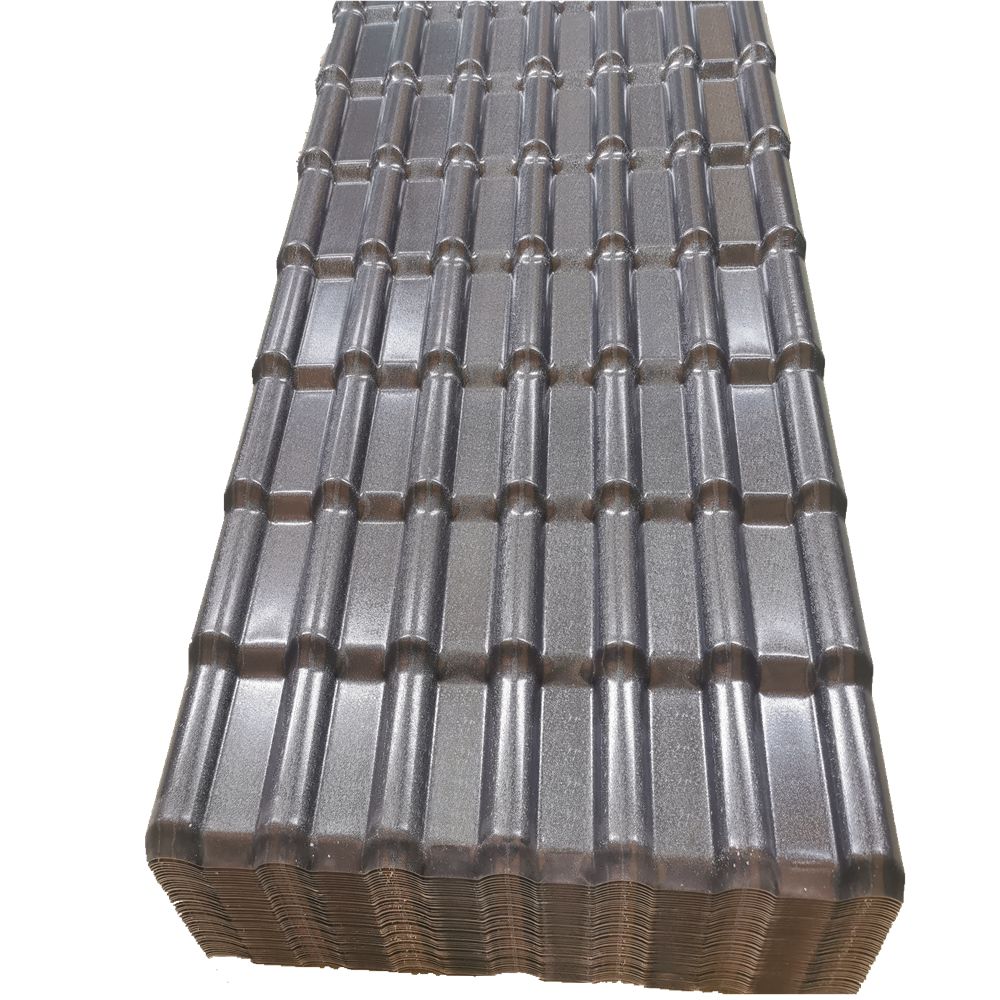 Wholesale asa pvc upvc Plastic Synthetic Resin Flat Acoustic Waterproof Roof Tile