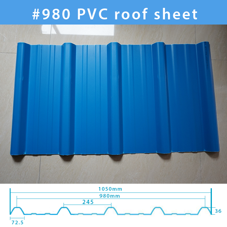 ZXC PVC Plastic water-prrof Roofing Sheet