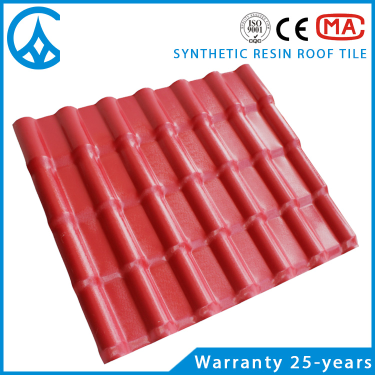 ZXC environment friendly corrugated ASA plastic resin roofing sheet