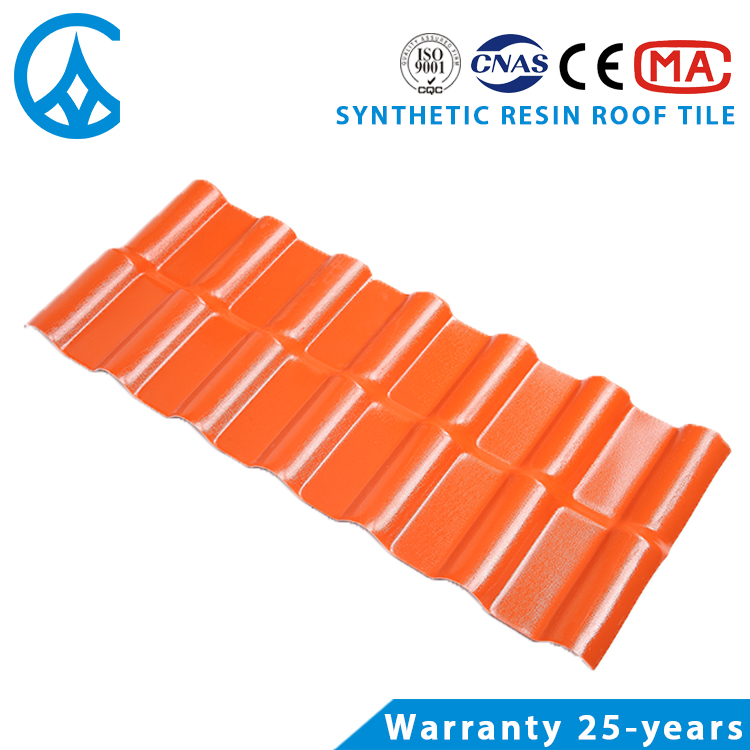 ZXC environment friendly corrugated ASA plastic resin roofing sheet