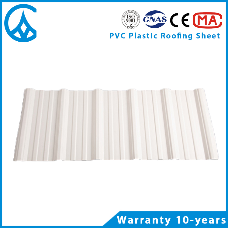 ZXC longue durée de vie à faible coût en Chine feuille de toiture en plastique PVC léger