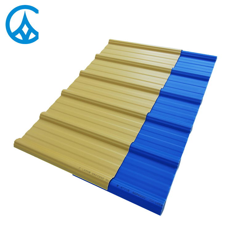 ZXC pvc plastic sheet roof tile with 10 years warranty