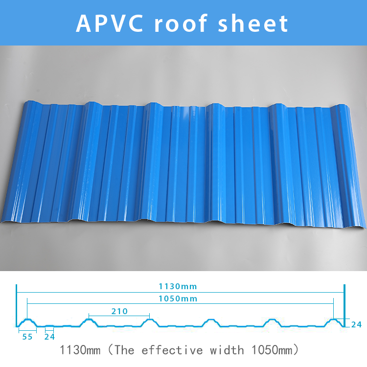 Lámina para techos de PVC trapezoidal y ondulada redonda ZXC en diferentes colores