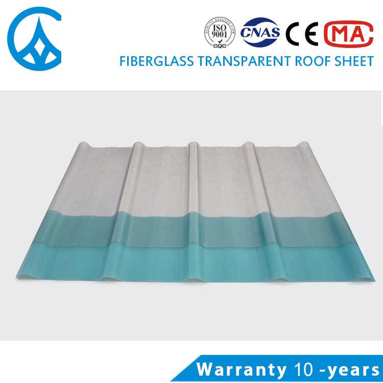 ZXC transluscent fiber glass reinforced roofing tile sheet