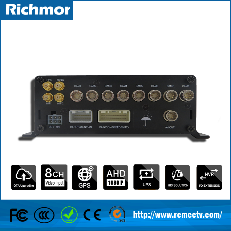 2017 tip top 4ch 1080p mobile dvr support 4g LTE gps protocol and can connet ip camera ,RCM9204series