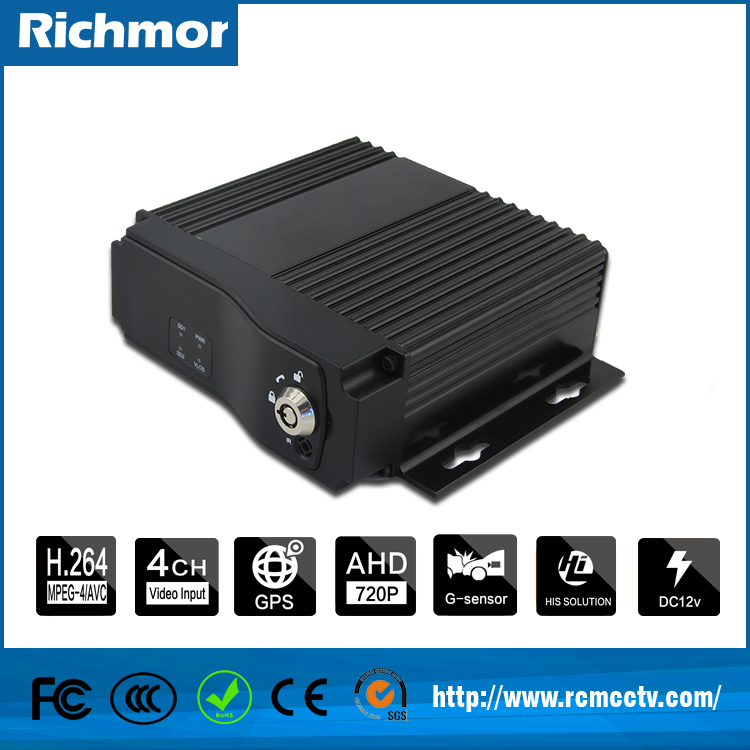 4 channel car dvr system support 4 cameras can be mdvr with gps 3g SIM wifi for truck