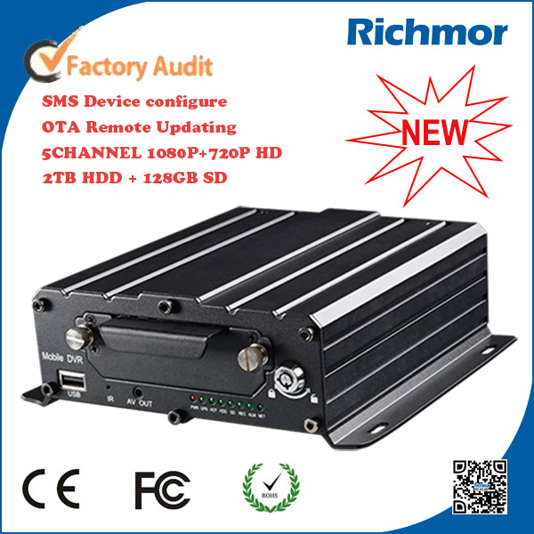 5CH 3G/4G GPS WIFI h.264 4CH 720p AHD + 1CH 1080p HD 4ch HDD mobile dvr for taxi/school bus,RCM-MDR7105series