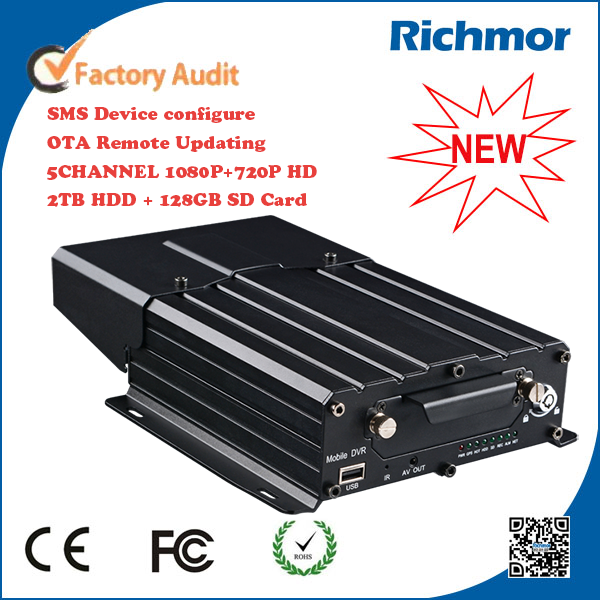 5CH 3G/4G GPS WIFI h.264 4CH 720p AHD + 1CH 1080p HD 4ch HDD mobile dvr for taxi/school bus,RCM-MDR7105series