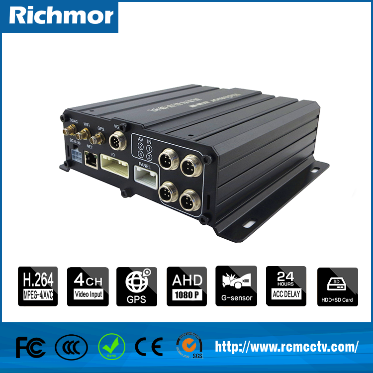 AHD vehicle mobile DVR ,surround view cameras,4 ch 720P school bus car CCTV SD card MDVR XY-9638