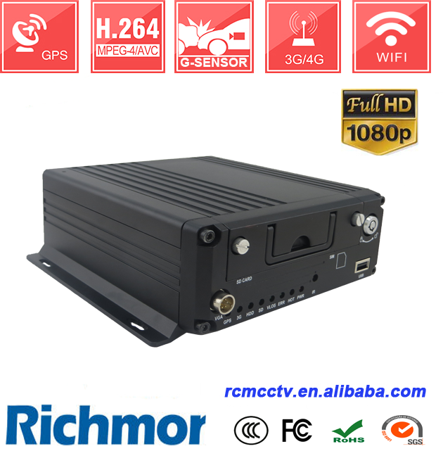 RCM-MNVR9204,H 264 4ch 8ch alarm Full AHD Mobile Network DVR NVR for passenger counter