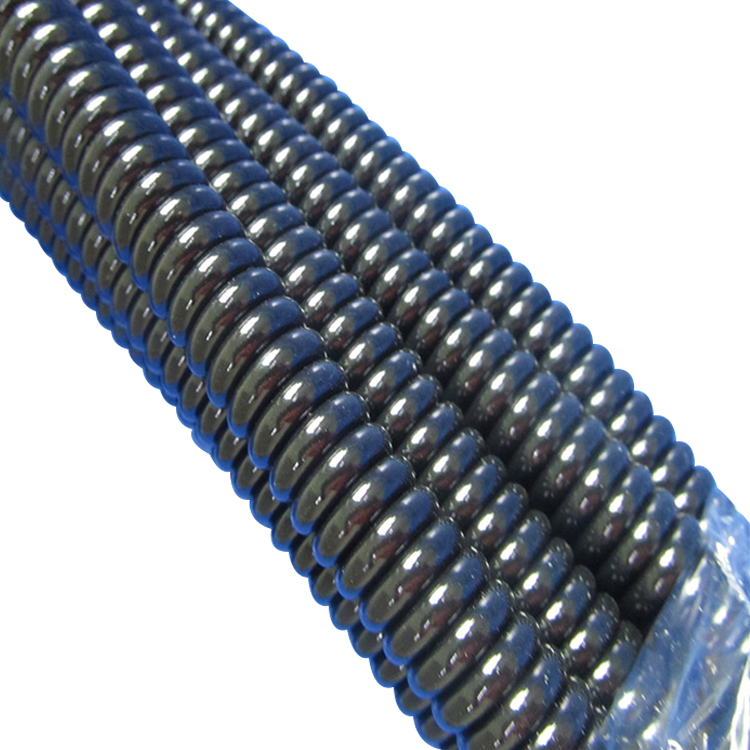 12 Kern 24 AWG 26 AWG verseiltes blankes Kupfer blankes PU-Farbspiralkabel Dehnlänge 5 Meter