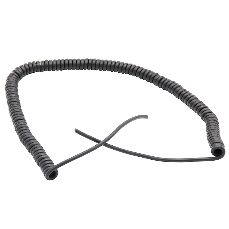 2 núcleos 4 núcleos 6 núcleos RJ9 RJ10 RJ11 RJ12 6P2C 4P4C 6P4C 6P6C cables del cable de la bobina del auricular del teléfono, cables espirales telefónicos, cable de resorte telefónico