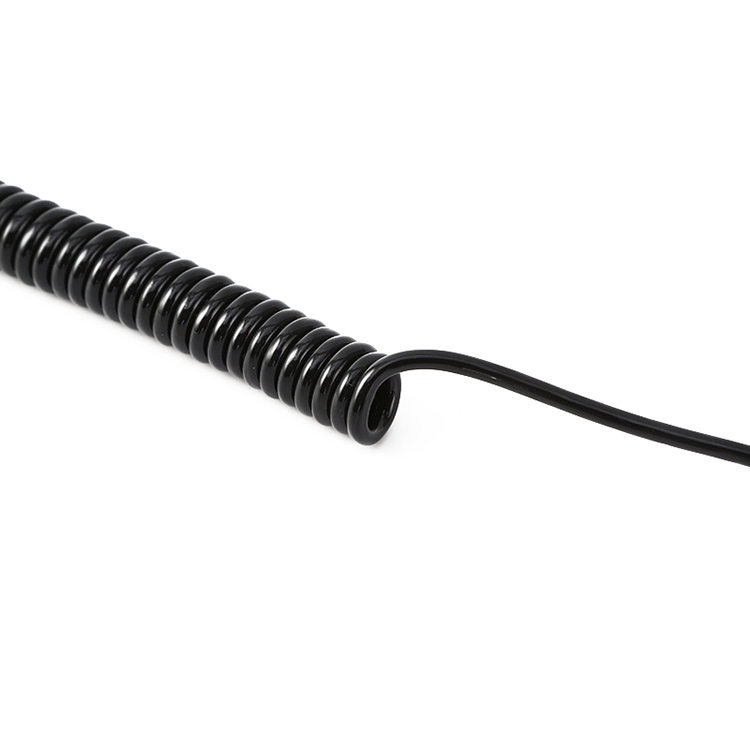 Fábrica de cable espiral de 2 núcleos, fabricante de cable enrollado de 3 núcleos, proveedor de China de cable rizado de 4 núcleos