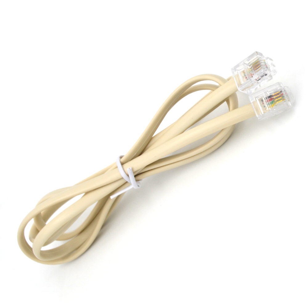 Beige Farbe 4 Kern 6 Kern 28 AWG Kupferdraht 4p4c 6p4c rj9 rj11 flaches Telefon Telefonkabel