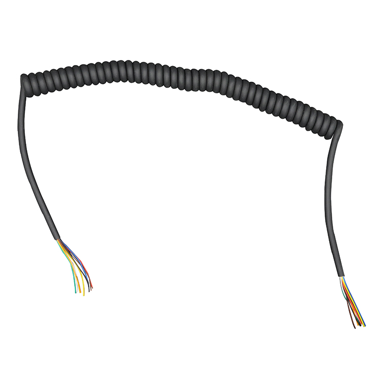 Schwarz 8 adern 22 AWG 24 AWG 26 AWG flexible pvc-PU-purcouchfederkabel