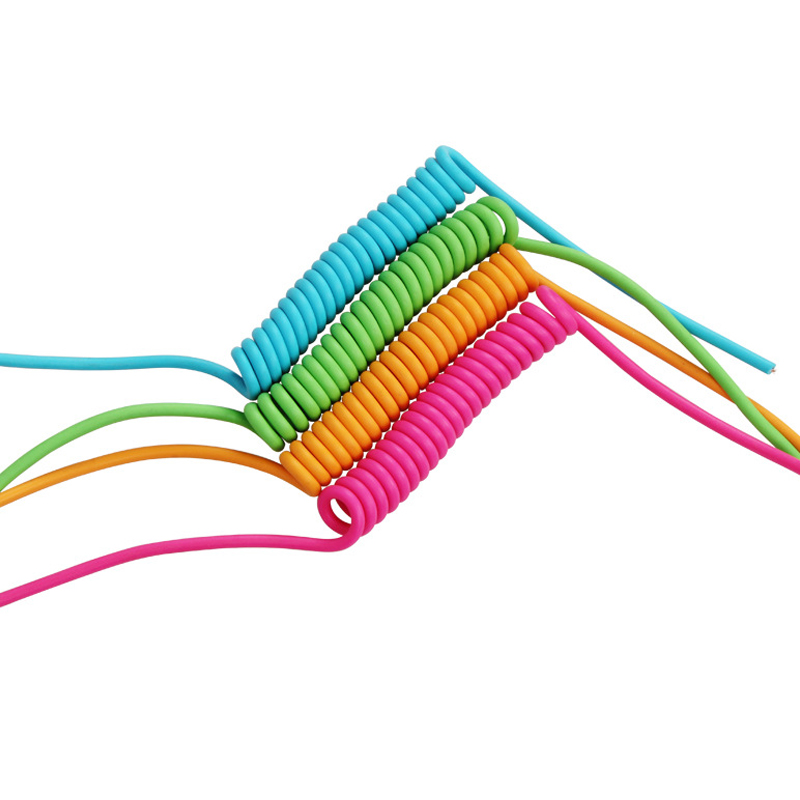 Blue Green Arancione rosso 2 3 4 5 6 cavo a spirale non schermato flessibile in pvc