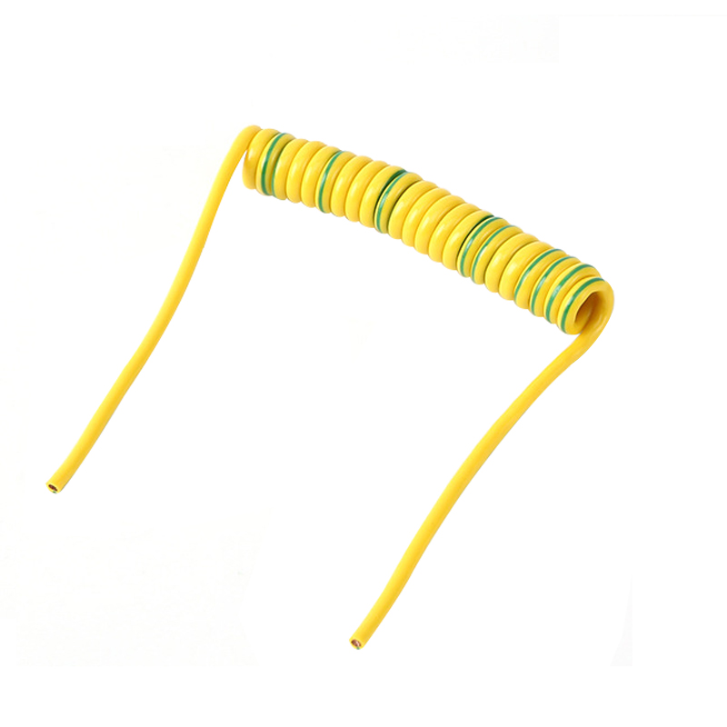 China factory offer orange 2 3 4 5 6 8 core coiled cable or retractable cable and spring cable