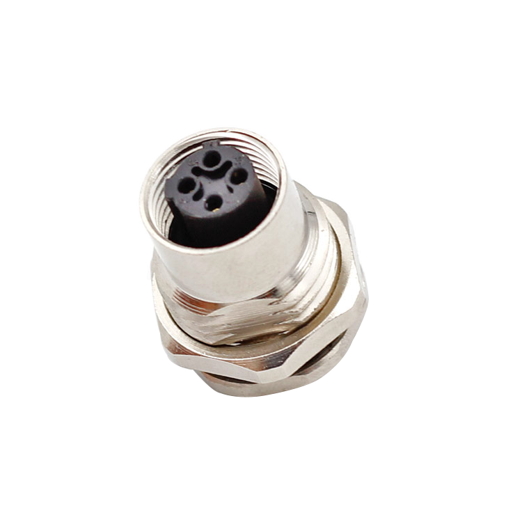 Custom 3 4 5 8 12 Pin A B C D Coding socket Male Female Circular M12 panel mount Connector Sensor Cable