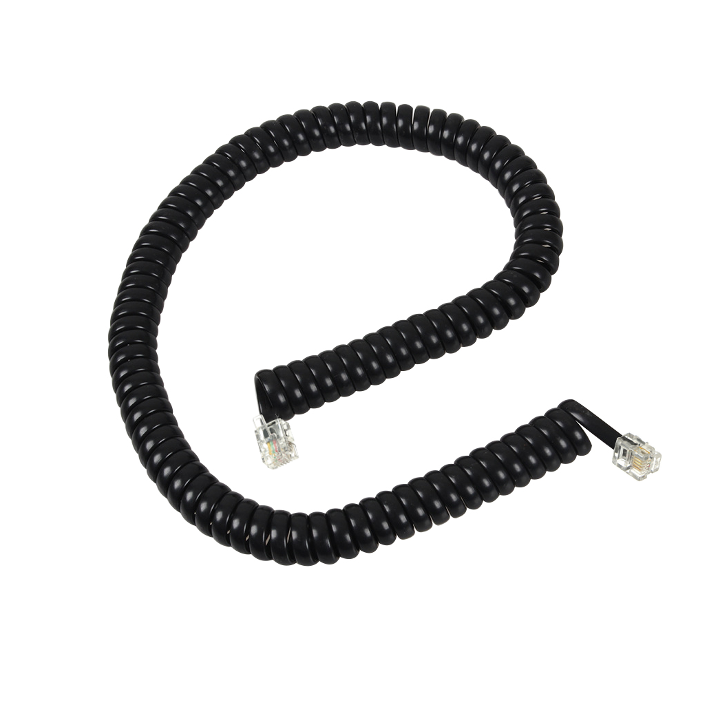 Cavo riccio personalizzato Cat3 RJ9 RJ11 RJ12 modulare 4 core 6 curva telefono curvo estensore jumper cavo riccio