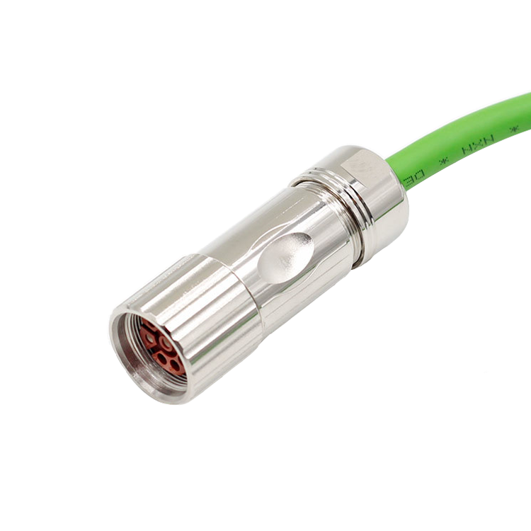 Dostosuj 6-pinowe 8-pinowe wodoodporne złącze żeńskie M23 kabla samochodowego