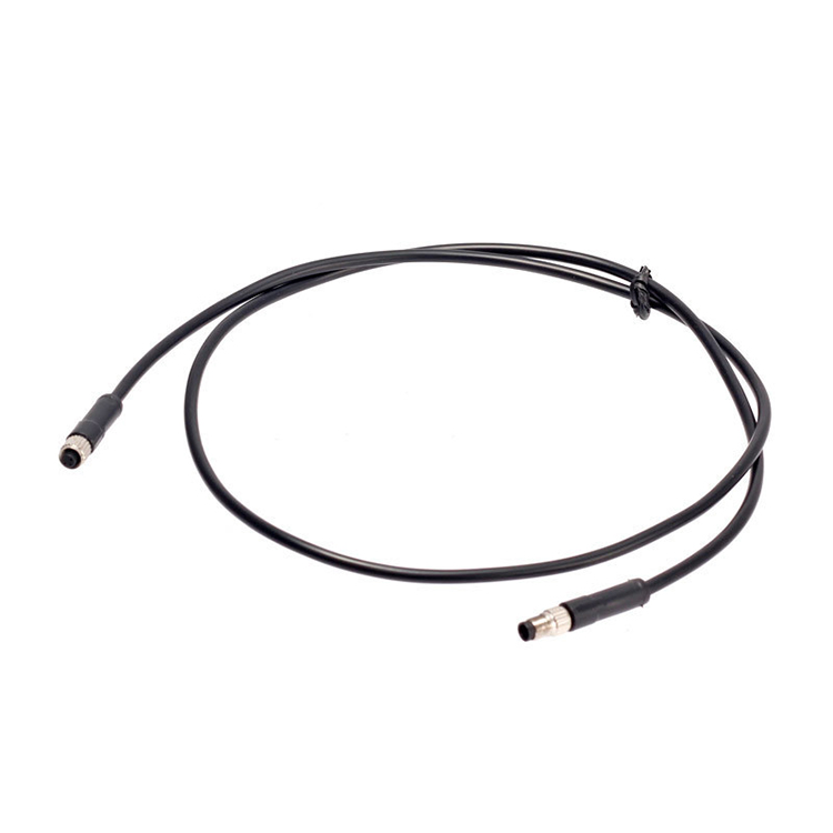 Usine fabrication PVC PUR Moulage Circulaire 4 Broches Femelle M5 Capteur Câble Connecteur