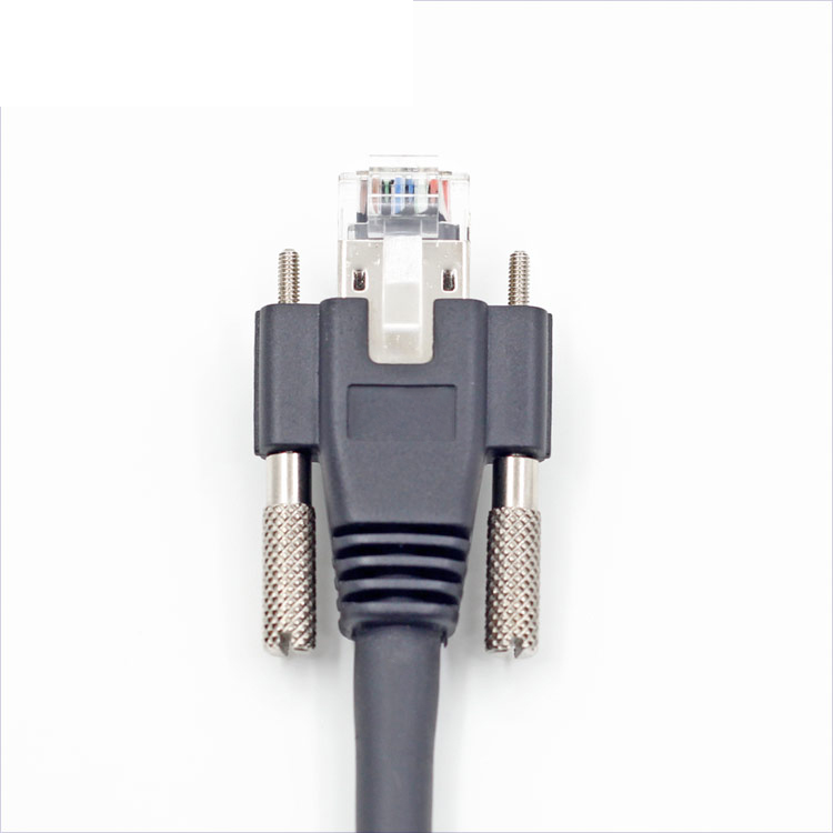 GIGE RJ45 screw lock CAT6A cables