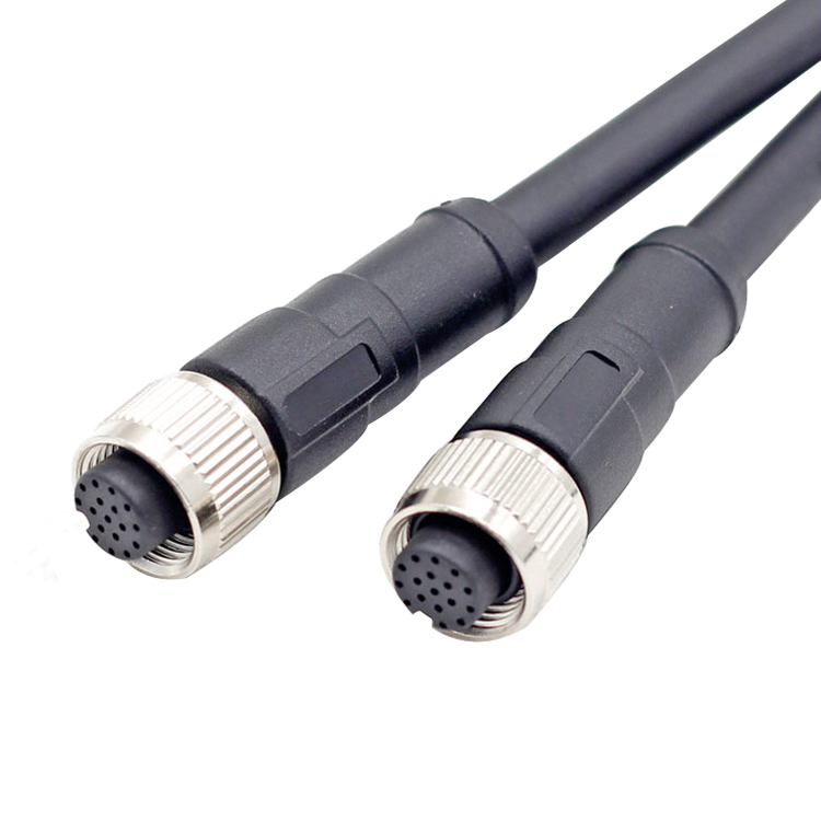 M12 17 pin female right angle plug to A male usb connector cable