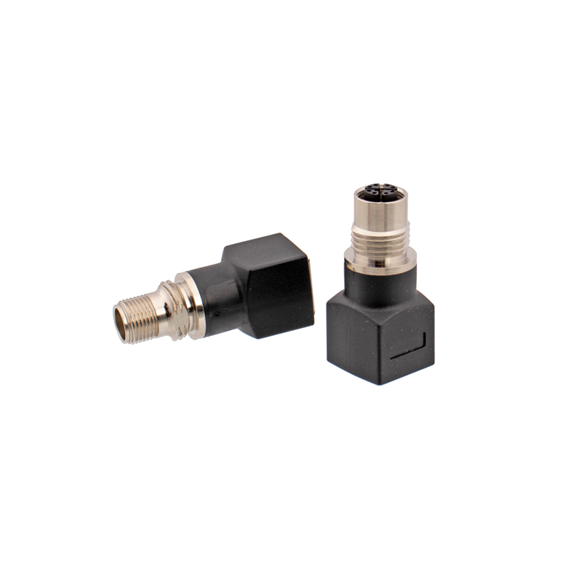 M12 8 core male female x-coding to RJ45 adapter