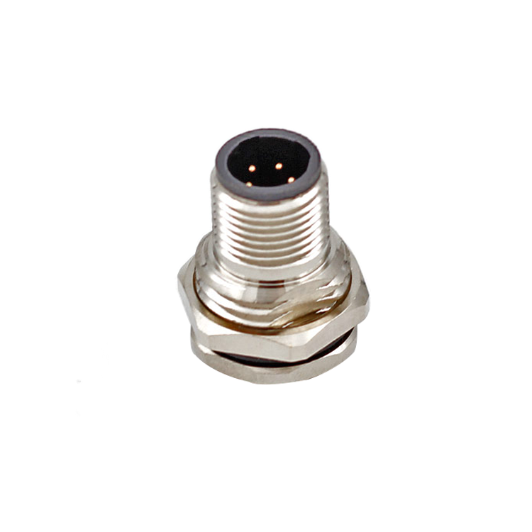 Conector de código M12 C 3 4 5 6 pines montaje en panel frontal o posterior Conector M12