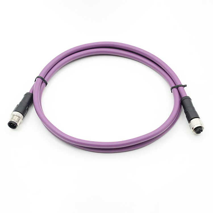 Cavo CAT6A ethernet schermato 8 pin codificato M12 a b d s t x