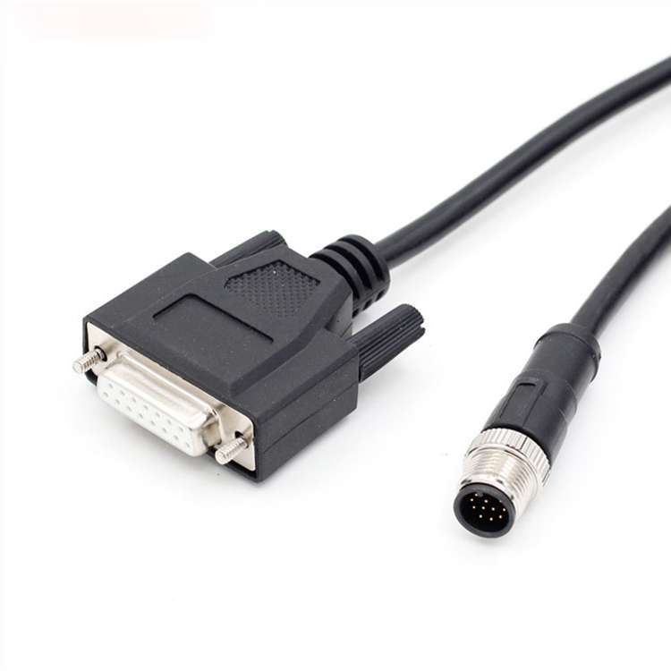 M12 to DB15 pin female cables