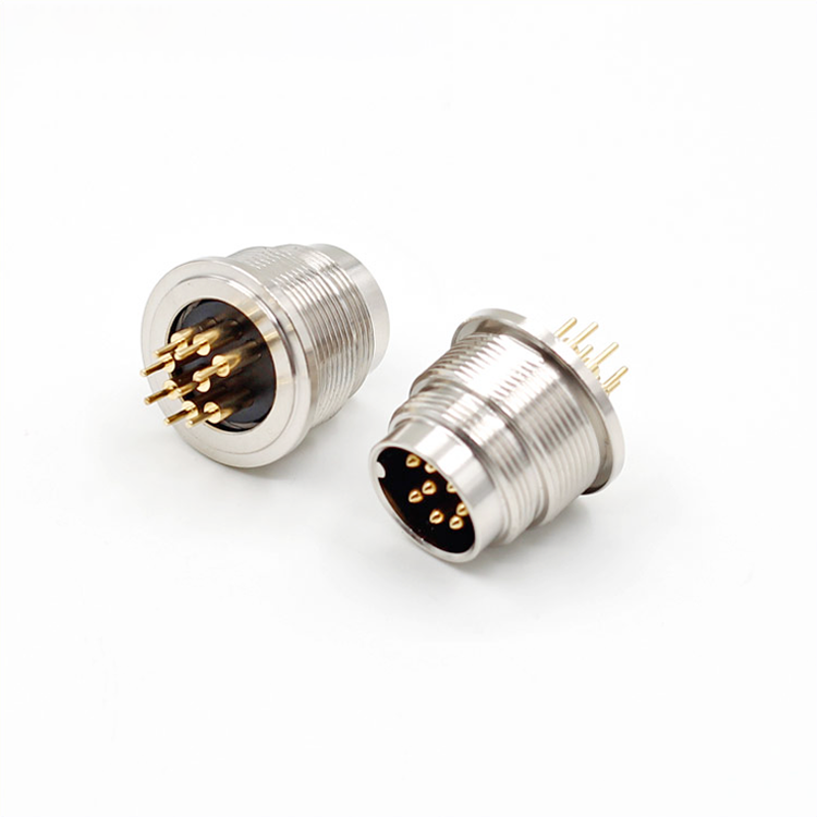 M16 2 3 4 5 6 7 8 12 14 16 19 24 pin panel mount pcb connector