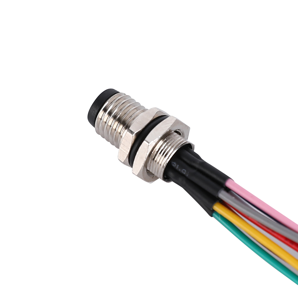 M8 3 4 5 6 4 PIN Panel Connector Panel Panel