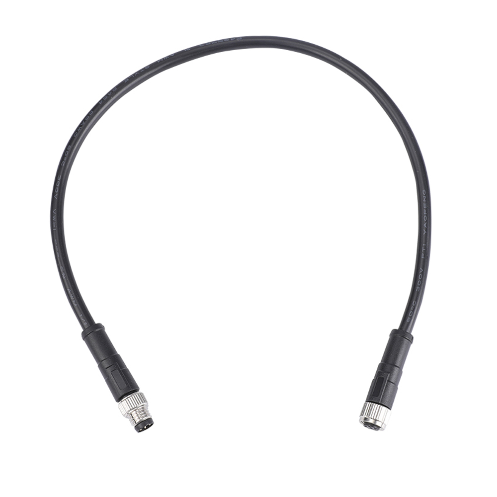 M8 4 5 8-poliger Stecker, einseitig geschirmtes Kabel