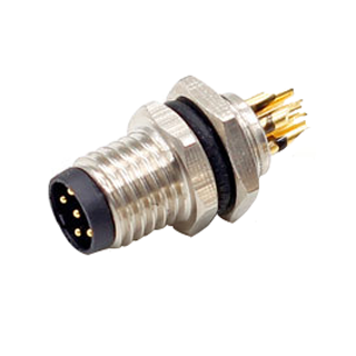 M8 4-poliger Lötstecker für Front- oder Rückseitenmontage