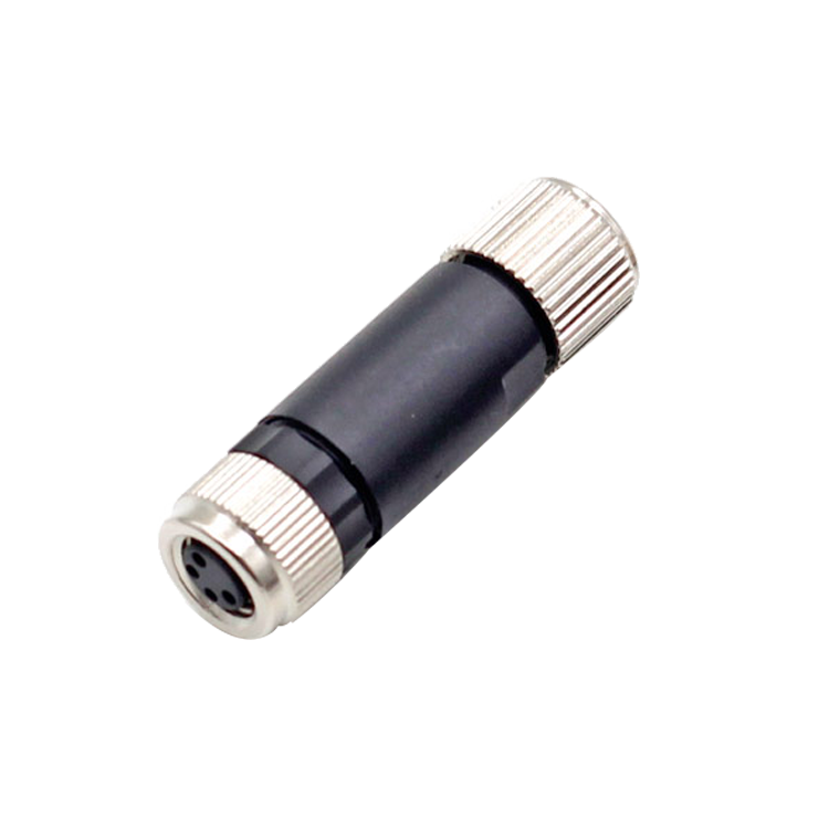 M8 Circular Electrical Automotive 3 4 5 6 Connettore 8 pin femmina maschio a 90 gradi