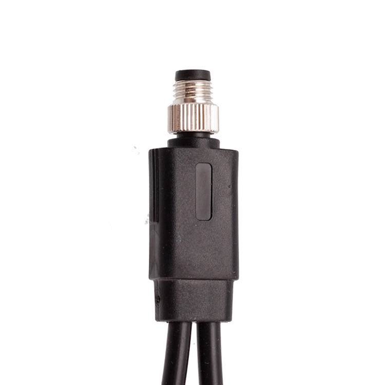 M8 Y Splitter Stecker auf zwei Buchse Gerade Montage Typ IP67 Wasserdichter Steckverbinder