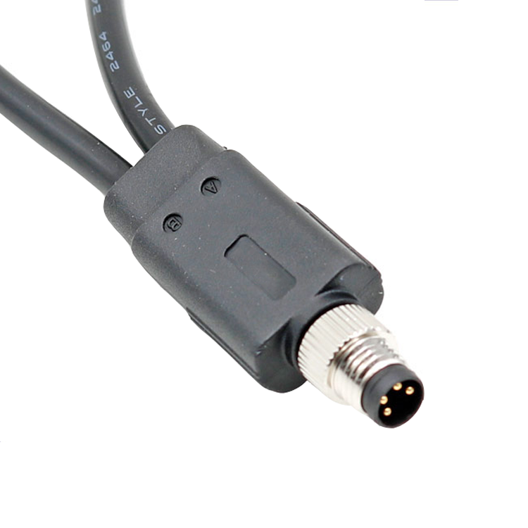 M8-Verteilerstecker 3 4 5 6 8-poliger PVC-Pur-Kabelstecker