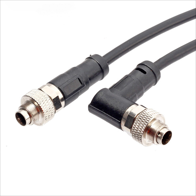 M9 2 3 4 5 6 7 8 male right angle shield pvc cable