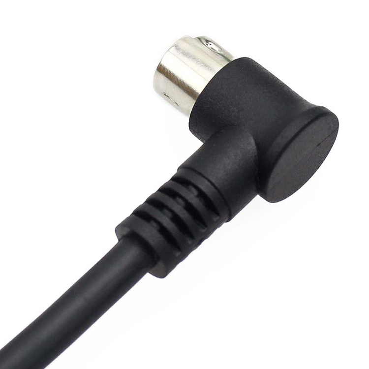 6 core Mini Din 6 pin right angle 90 degree pvc cable 2 Meters long