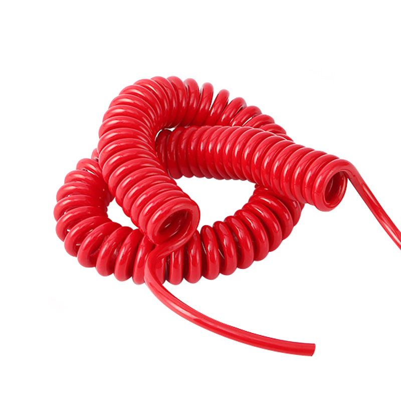 Red retráctil 8 núcleo pp núcleo pu exterior chaqueta escudo cable rizado